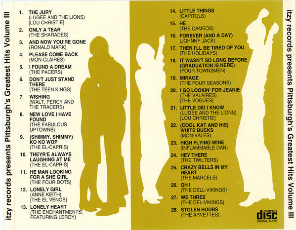 Various : Pittsburgh's Greatest Hits Volume III (CD, Comp)