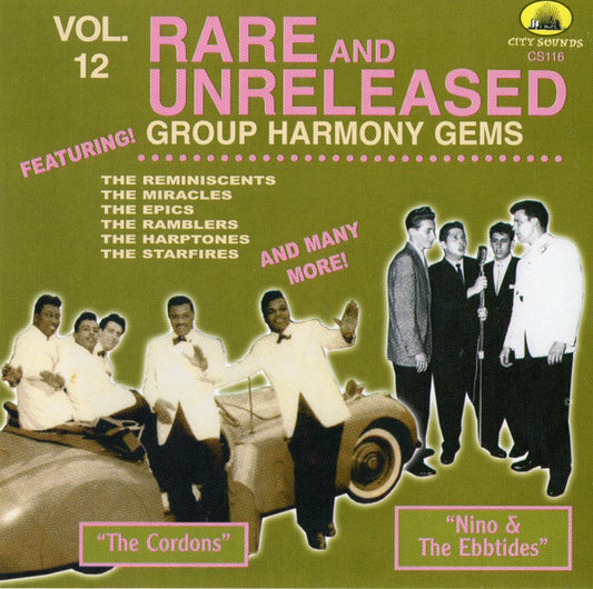 Various : Rare & Unreleased Group Harmony Gems  Vol. 12 (CD, Comp)