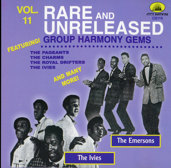 Various : Rare & Unreleased Group Harmony Gems  Vol. 11 (CD, Comp)