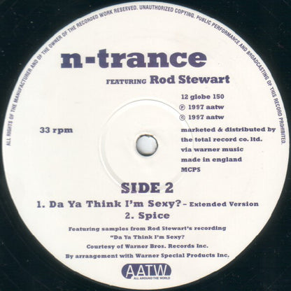 N-Trance Featuring Rod Stewart : Da Ya Think I'm Sexy? (12")