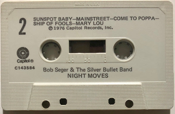 Bob Seger And The Silver Bullet Band : Night Moves (Cass, Album, Club, RCA)