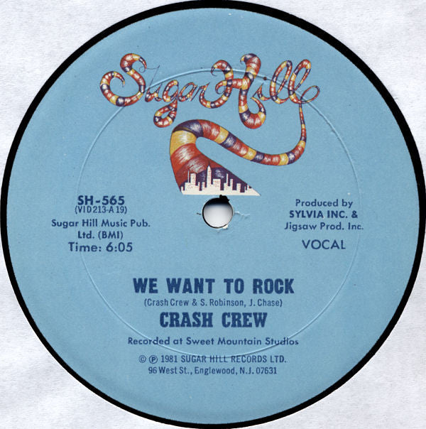 The Crash Crew : We Want To Rock (12")