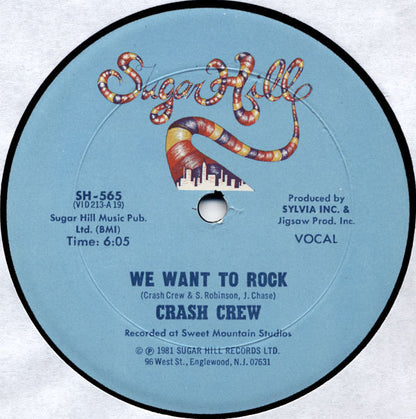 The Crash Crew : We Want To Rock (12")