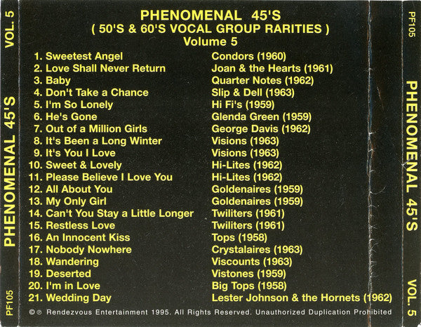 Various : Phenomenal 45's Vol.5 (CD, Comp)