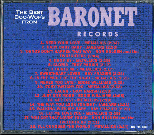 Various : The Best Doo-Wops From Baronet Records (CD, Comp)