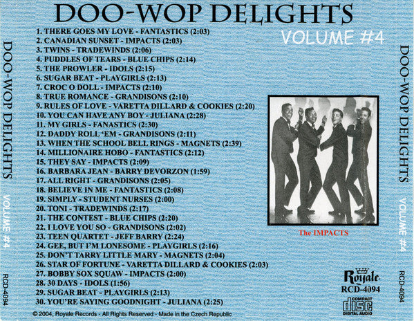 Various : Doo-Wop Delights Volume #4 (CDr, Comp)