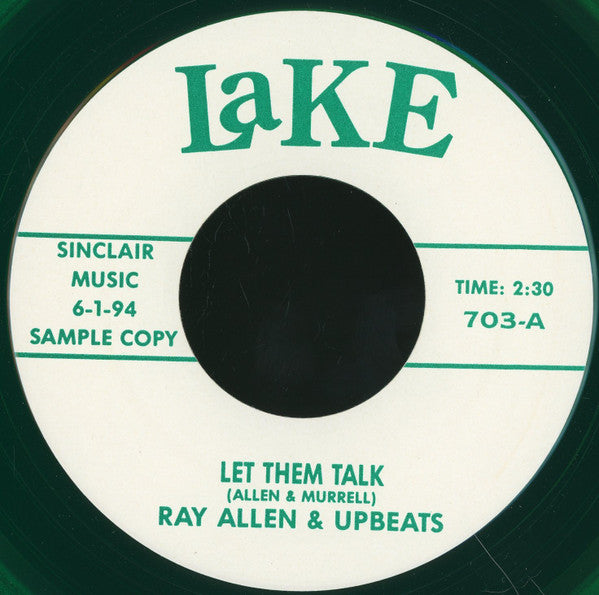 Ray Allen And The Upbeats / The Cashmeres : Let Them Talk / Four Lonely Nights (7", Promo, Unofficial, Gre)