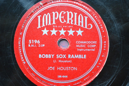 Joe Houston : Bobby Sox Ramble (Shellac, 10", Single, Mono)
