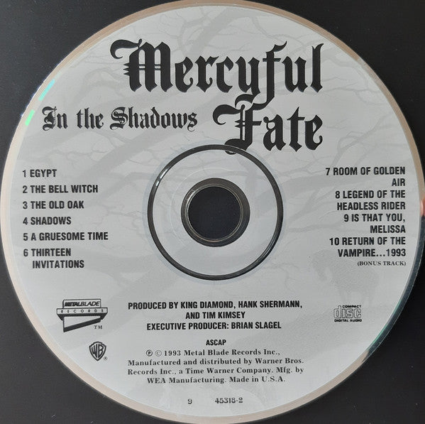 Mercyful Fate : In The Shadows (CD, Album)