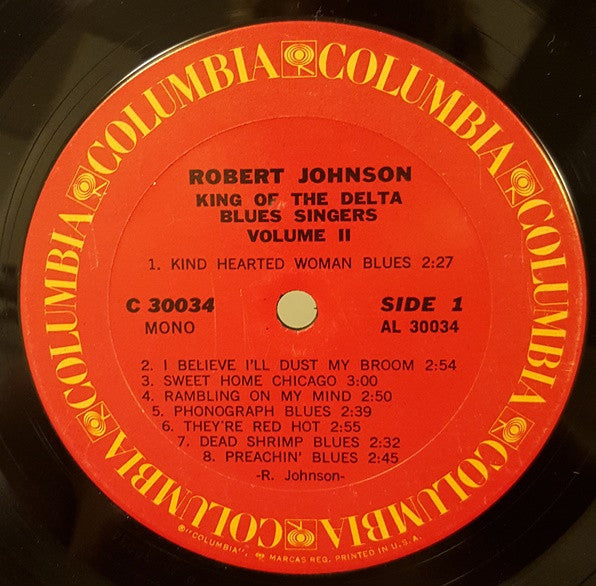 Robert Johnson : King Of The Delta Blues Singers (Vol. II) (LP, Album, Comp, Mono, Ter)