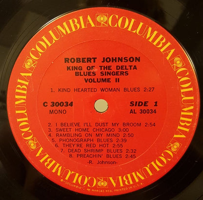 Robert Johnson : King Of The Delta Blues Singers (Vol. II) (LP, Album, Comp, Mono, Ter)