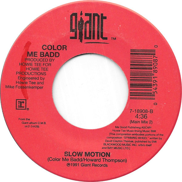 Color Me Badd : Slow Motion (7")