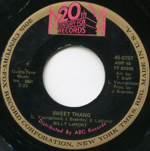 Billy Lamont : Sweet Thang / Please Don't Leave (7", Single)