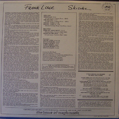 Frank Lowe Sextet : Skizoke (LP, Album)