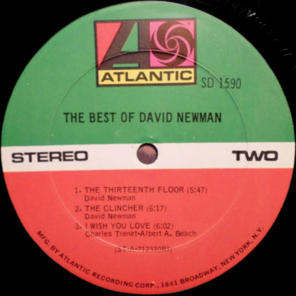 David "Fathead" Newman : The Best Of David Newman (LP, Comp, RI )