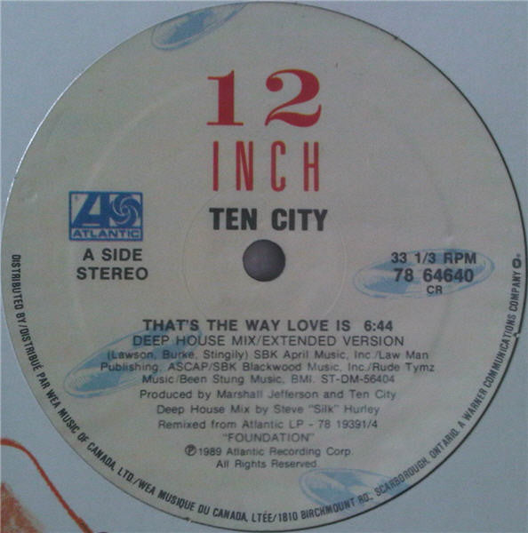 Ten City : That's The Way Love Is (12")
