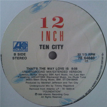 Ten City : That's The Way Love Is (12")