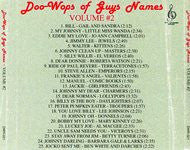 Various : Doo-Wops Of Guys Names Volume #2 (CDr, Comp)