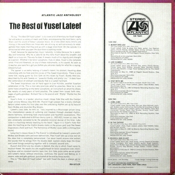 Yusef Lateef : The Best Of Yusef Lateef (LP, Comp, RI)