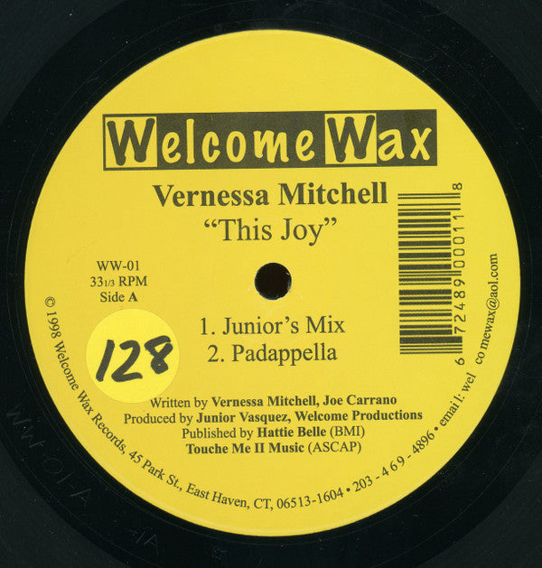 Vernessa Mitchell : This Joy (12")