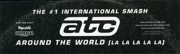 ATC : Around The World (La La La La La) (12", Promo)