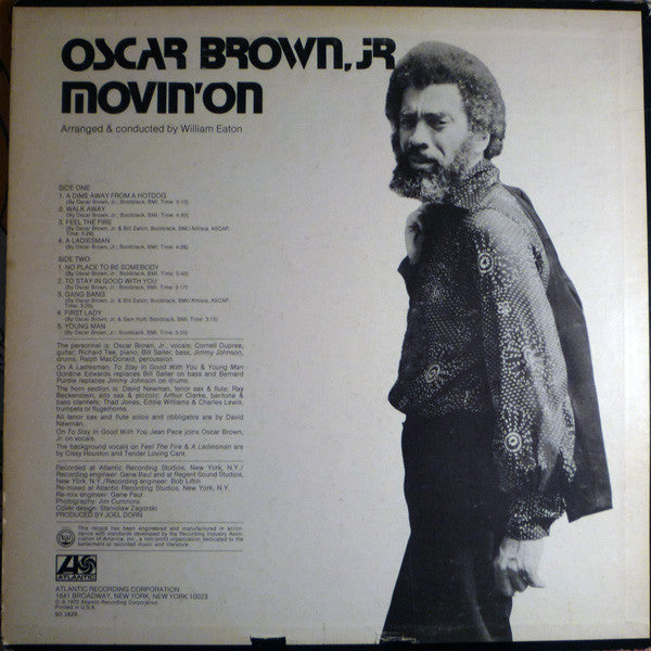 Oscar Brown Jr. : Movin' On (LP, Album)
