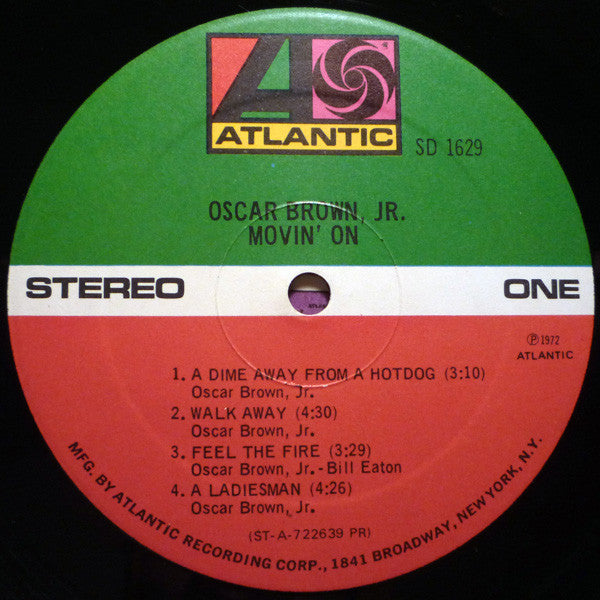 Oscar Brown Jr. : Movin' On (LP, Album)