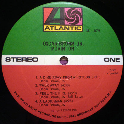 Oscar Brown Jr. : Movin' On (LP, Album)