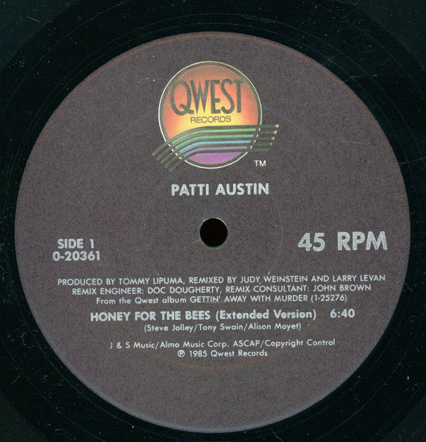 Patti Austin : Honey For The Bees (12", Maxi, SRC)