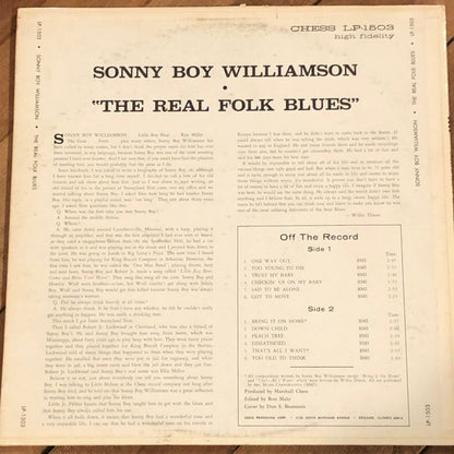 Sonny Boy Williamson (2) : The Real Folk Blues (LP, Album, Mono)