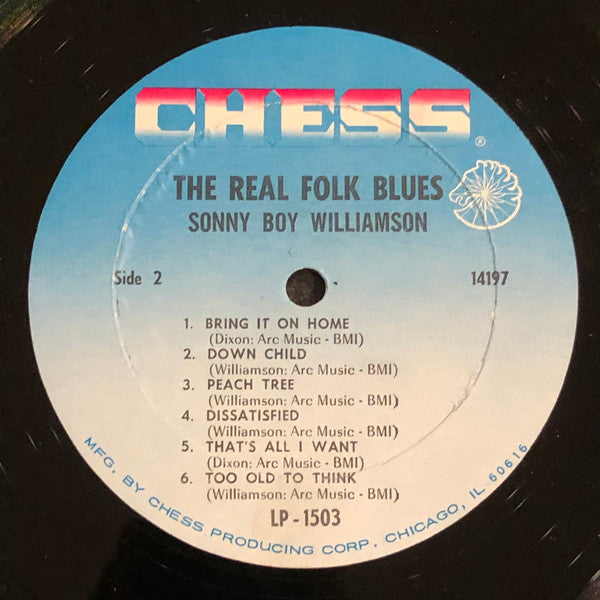 Sonny Boy Williamson (2) : The Real Folk Blues (LP, Album, Mono)