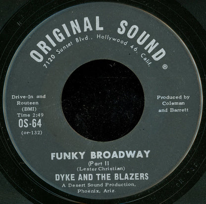 Dyke & The Blazers : Funky Broadway (7", Single)