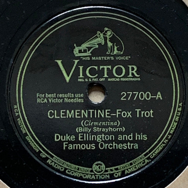 Duke Ellington And His Orchestra : Clementine / Five O'Clock Drag (Shellac, 10", RE, Ind)