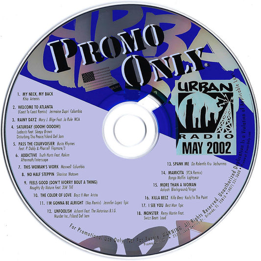 Various : Promo Only Urban Radio: May 2002 (CD, Comp, Promo)