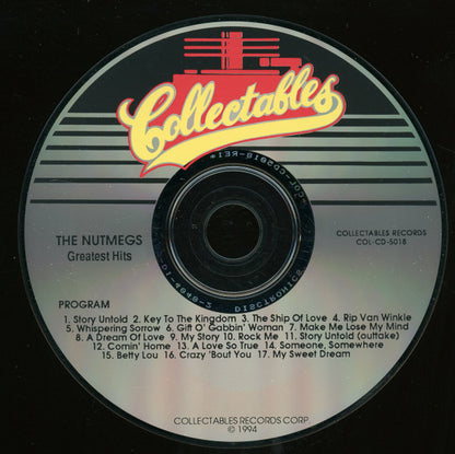 The Nutmegs : Greatest Hits (CD, Comp)