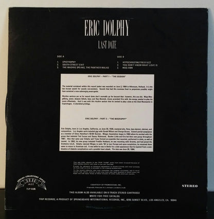 Eric Dolphy : Last Date (LP, Album, RE)