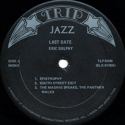 Eric Dolphy : Last Date (LP, Album, RE)