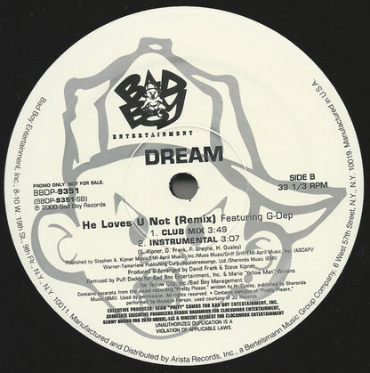 Dream : He Loves U Not (Remix) (12", Single, Promo)