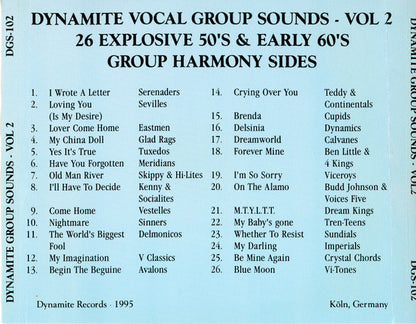 Various : Dynamite Vocal Group Sounds Vol. 2 : 26 Explosive Group Harmony Sides! (CD, Comp)