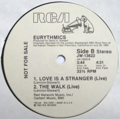Eurythmics : Love Is A Stranger (12", Single, Promo)