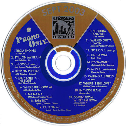 Various : Promo Only Urban Radio: September 2003 (CD, Comp, Promo)