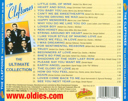 The Cleftones : The Ultimate Collection (CD, Comp)