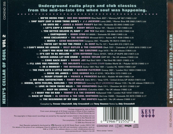 Various : Kent's Cellar Of Soul (Volume 2) (CD, Comp)