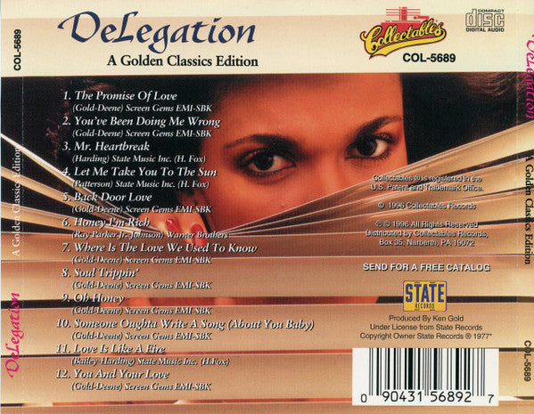 Delegation : A Golden Classics Edition (CD, Album)