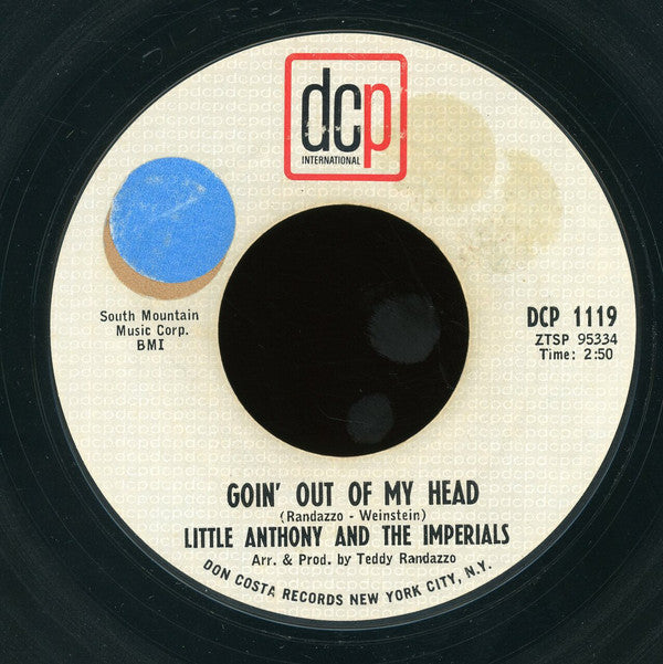 Little Anthony & The Imperials : Goin' Out Of My Head (7", Single, Mono, Styrene, Mon)