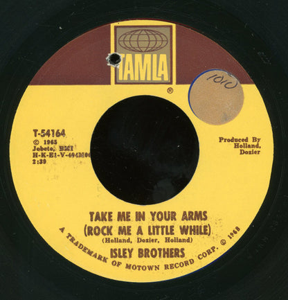 The Isley Brothers : Take Me In Your Arms (Rock Me A Little While) (7", Single)