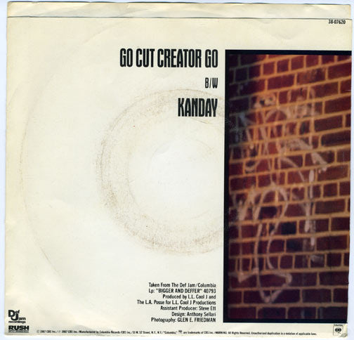L.L. Cool J* : Go Cut Creator Go (7", Single, Styrene)