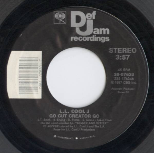 LL Cool J : Go Cut Creator Go (7", Single, Styrene)