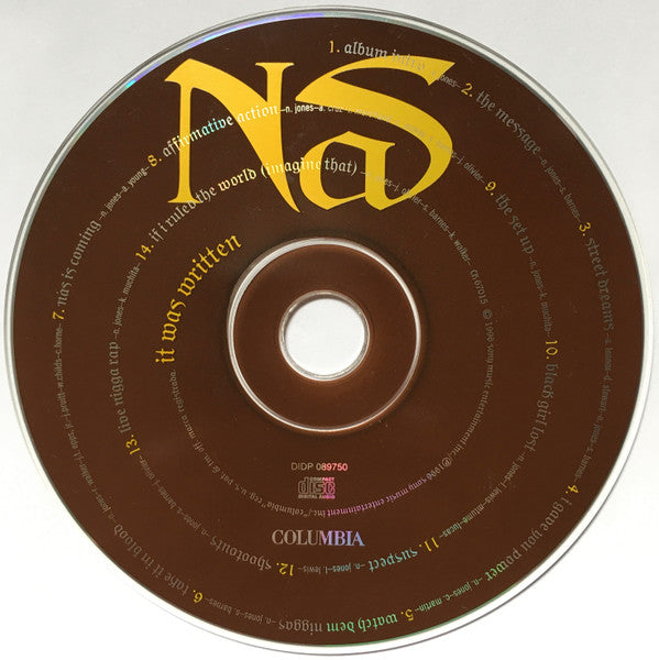 Nas : It Was Written (CD, Album, RP)