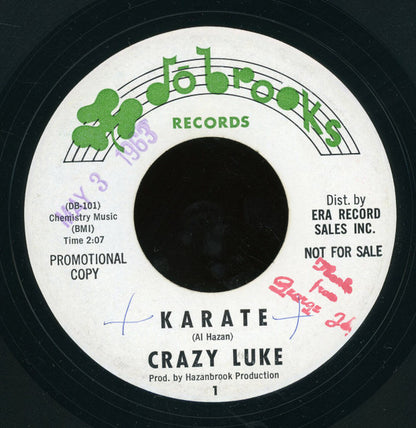 Crazy Luke : Karate / Tea & Rice (7", Promo)